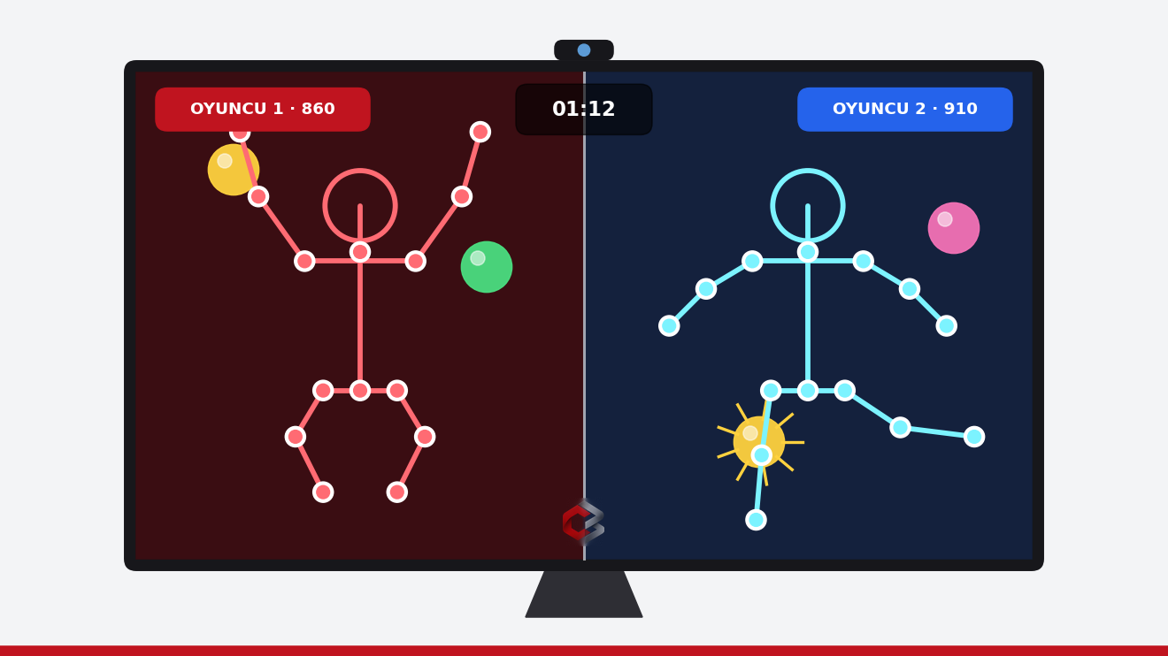 Codebil Arcade iki kişilik mod ekranı