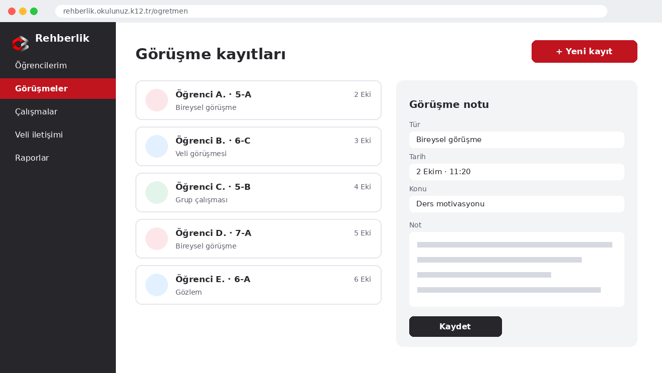 Rehber öğretmen paneli