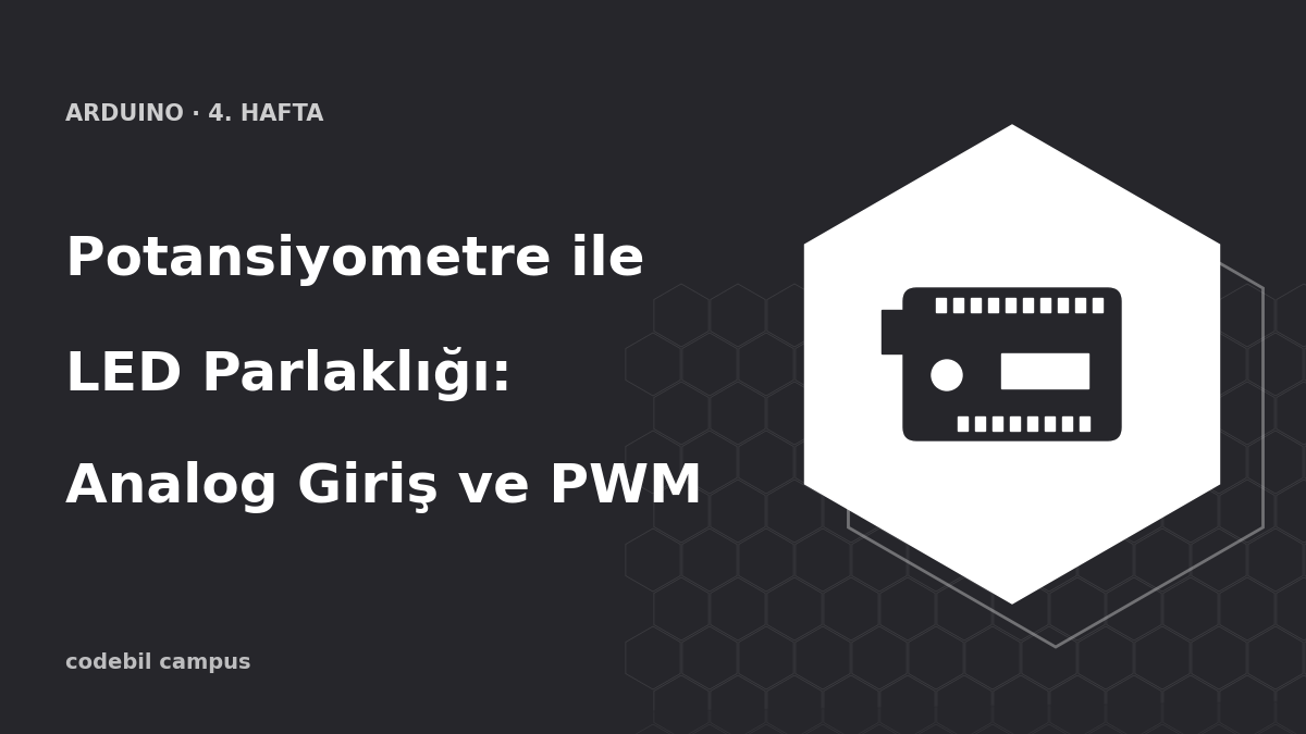 Potansiyometre ile LED Parlaklığı: Analog Giriş ve PWM