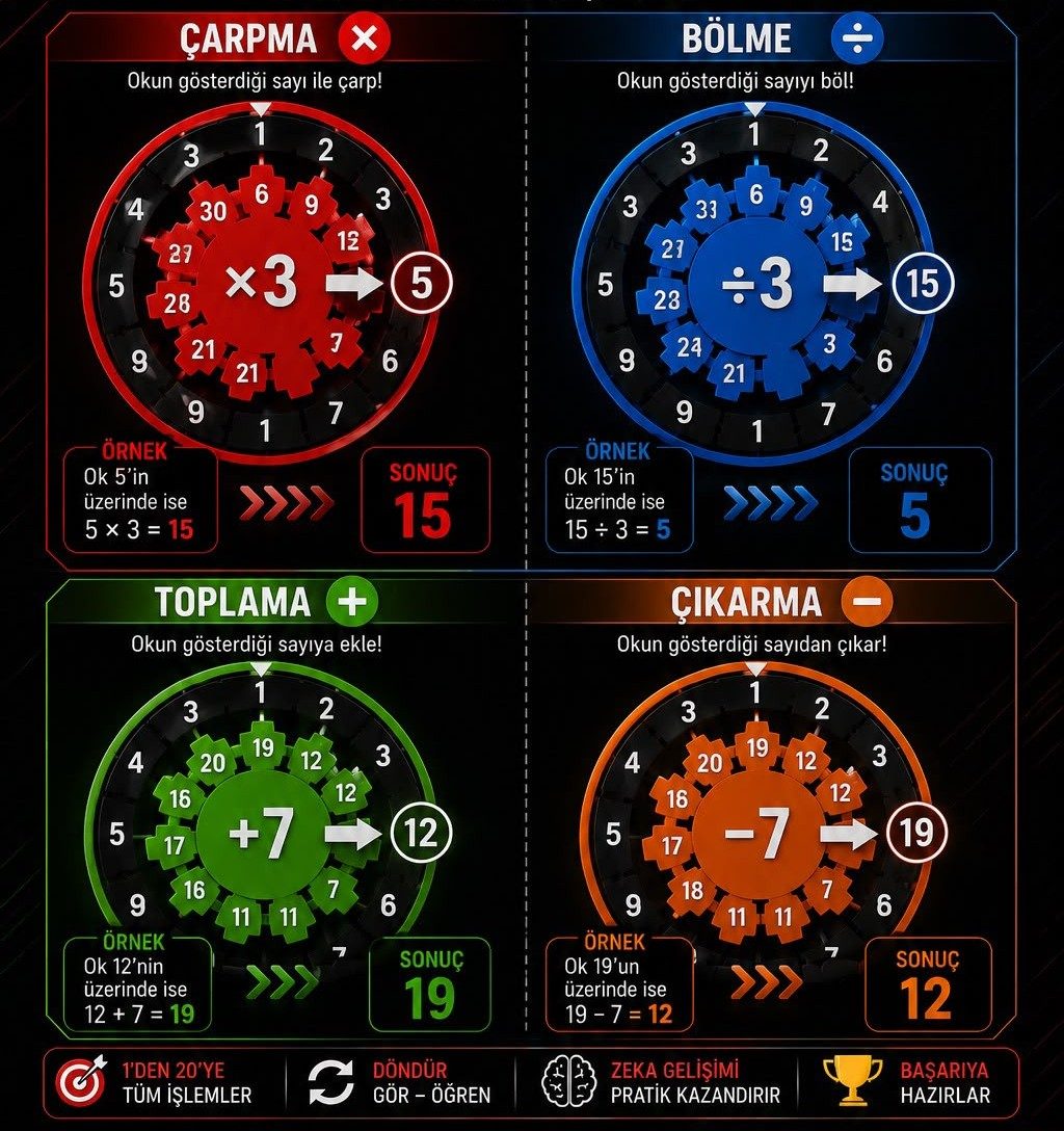 Çarpım Tablosu Disk Seti (1x-10x)